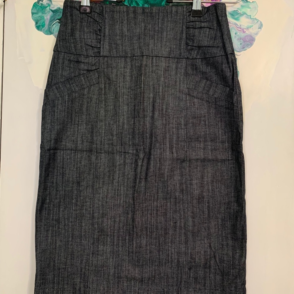 Denim pencil skirt - Picture 1 of 2